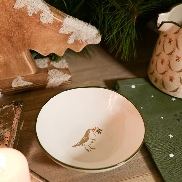 Robin Stoneware Nibbles Bowl by Sophie Allport