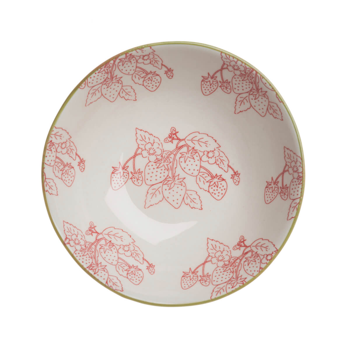 Strawberries Stoneware Nibbles Bowl