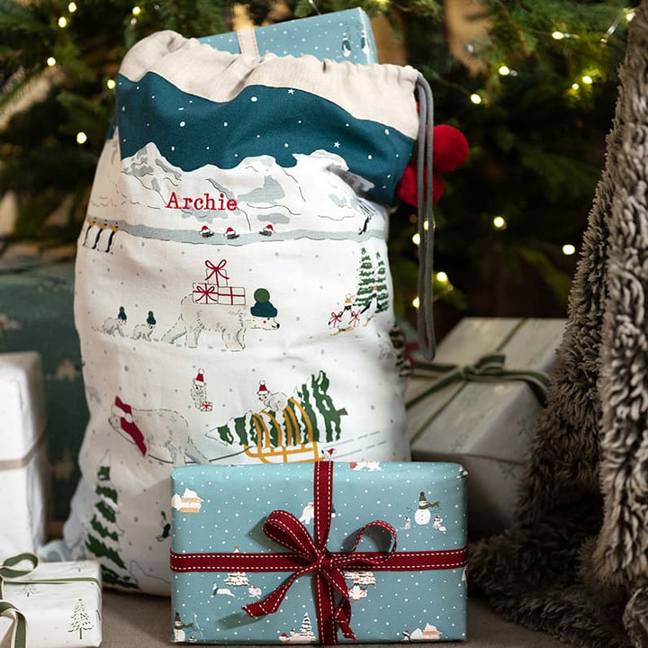 Snow Season Christmas Sack by Sophie Allport