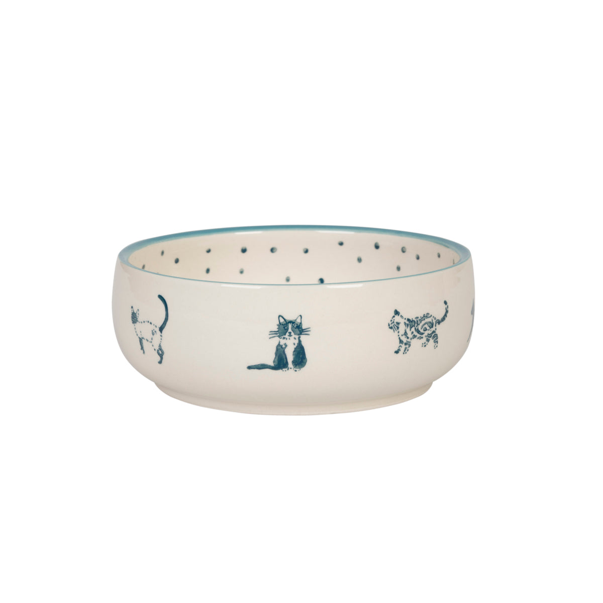 Stoneware Cat Bowl by Sophie Allport