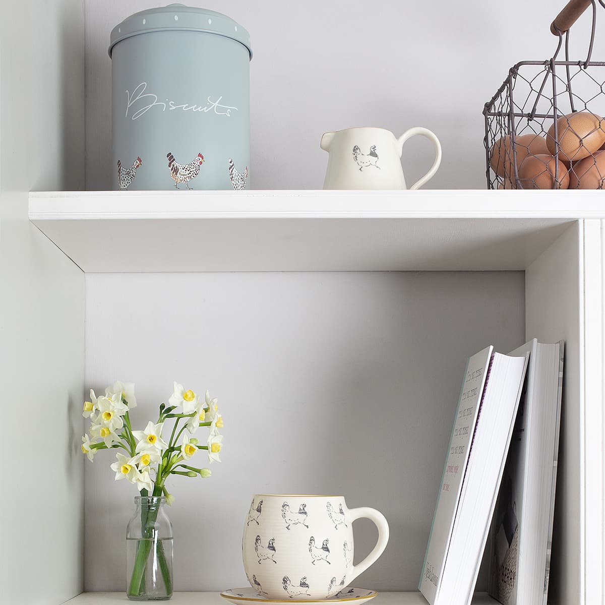 Chicken Mini Stoneware Jug