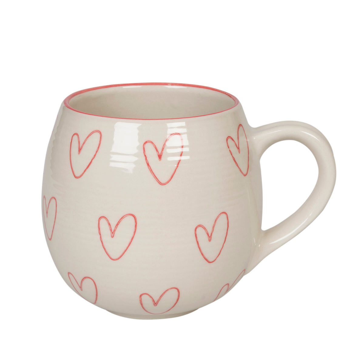 Hearts Stoneware Mug by Sophie Allport