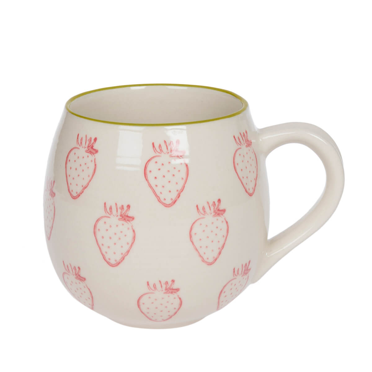 Strawberries Stoneware Mug