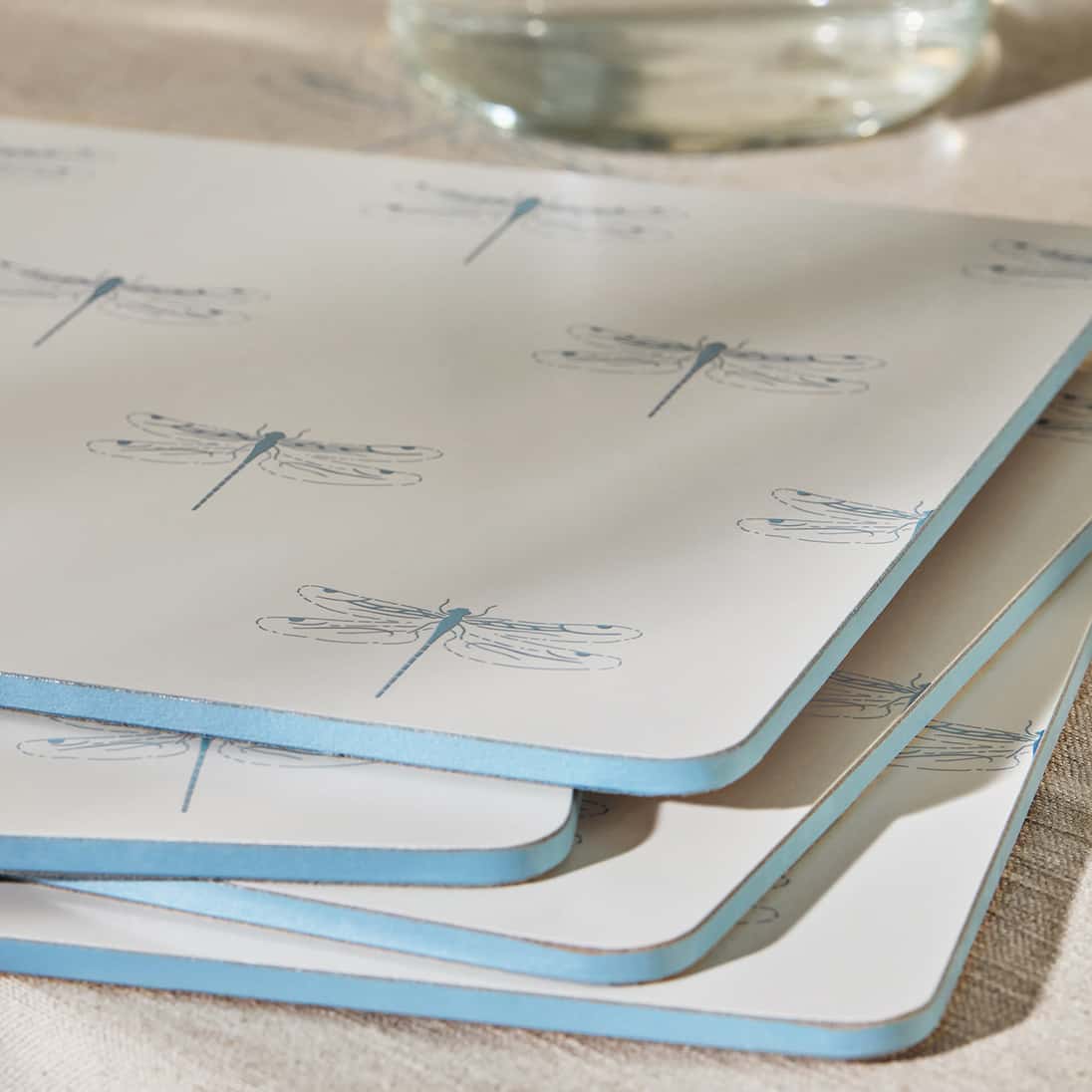 Dragonfly White Placemats (Set of 4)