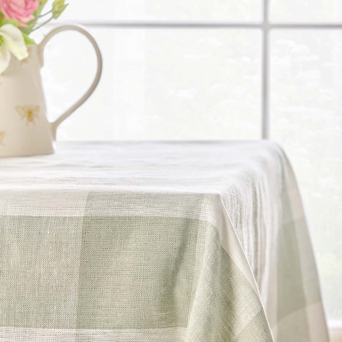 6 Pack Light Blue And White Gingham Tablecloth 54 X108 Plastic Table