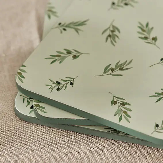 Olive Branches Coasters (Set of 4)