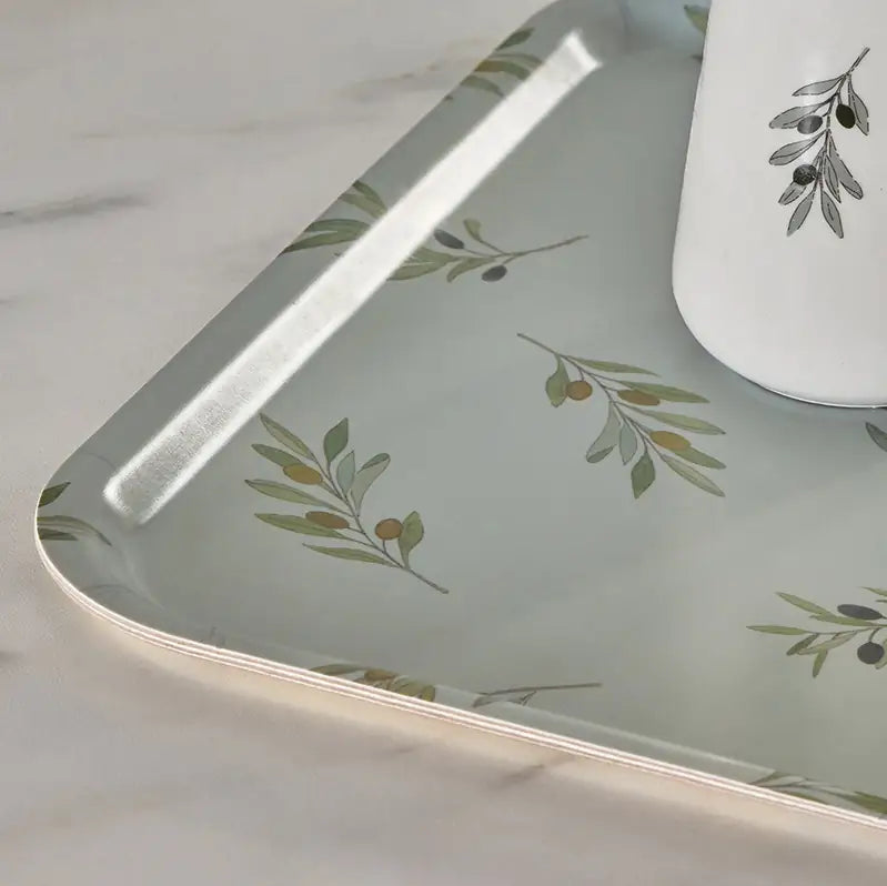 Olive Branches Printed Small Tray