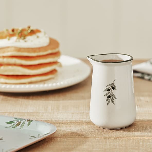 Olive Branches Mini Stoneware Jug