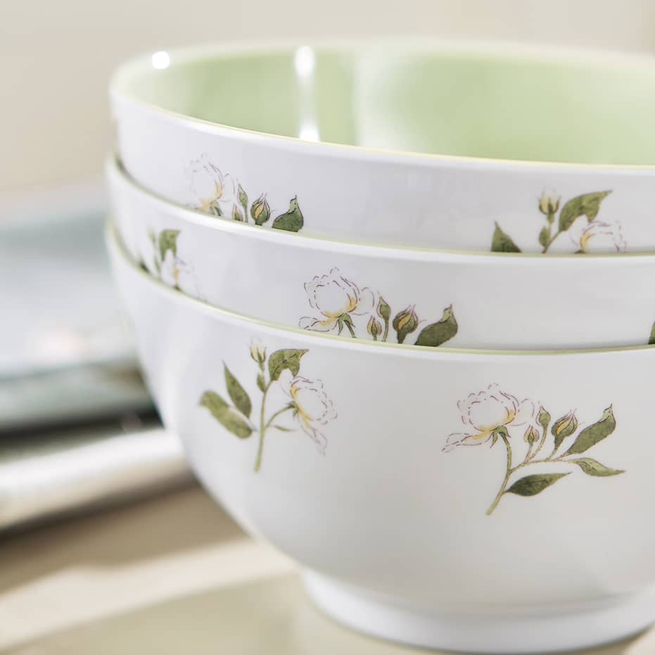 Rose Melamine Bowl