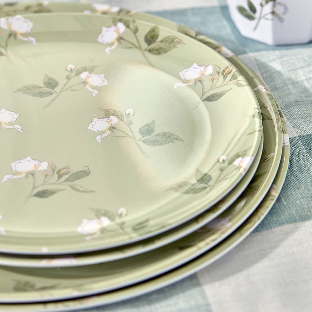 Rose Melamine Side Plate