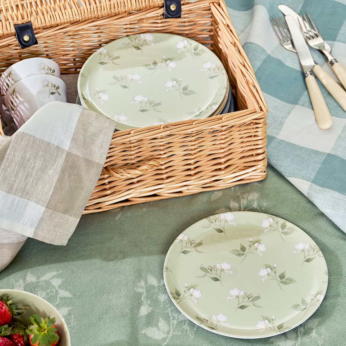 Rose Melamine Side Plate