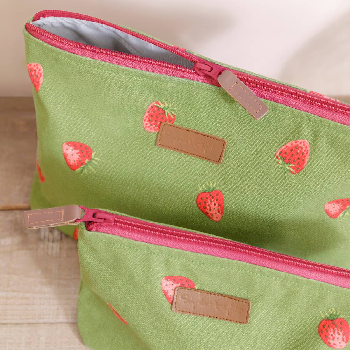 Strawberries Canvas Wash Bag