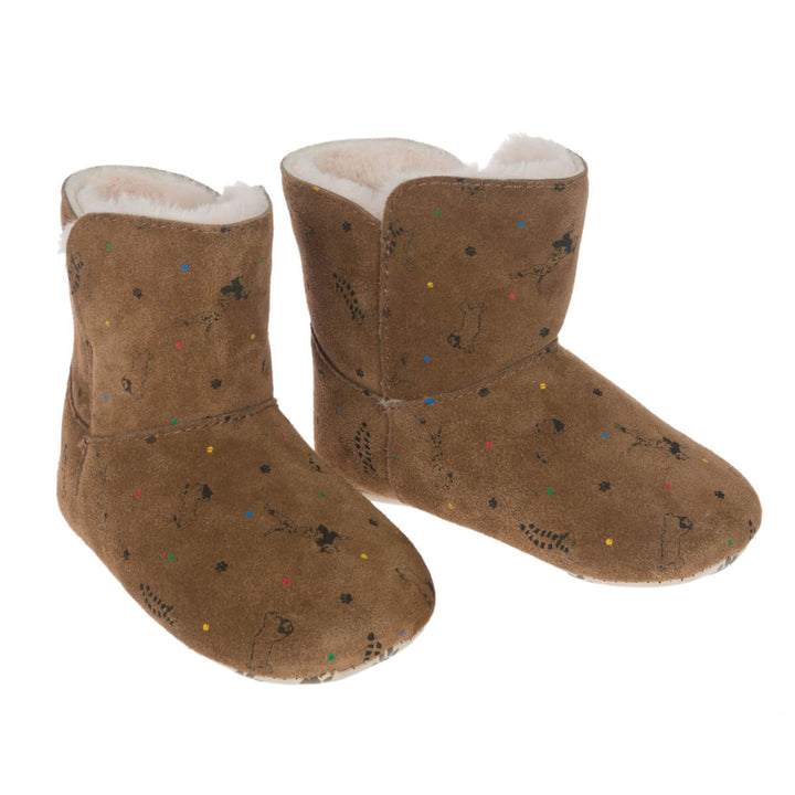 Running Dogs Kids Slippers