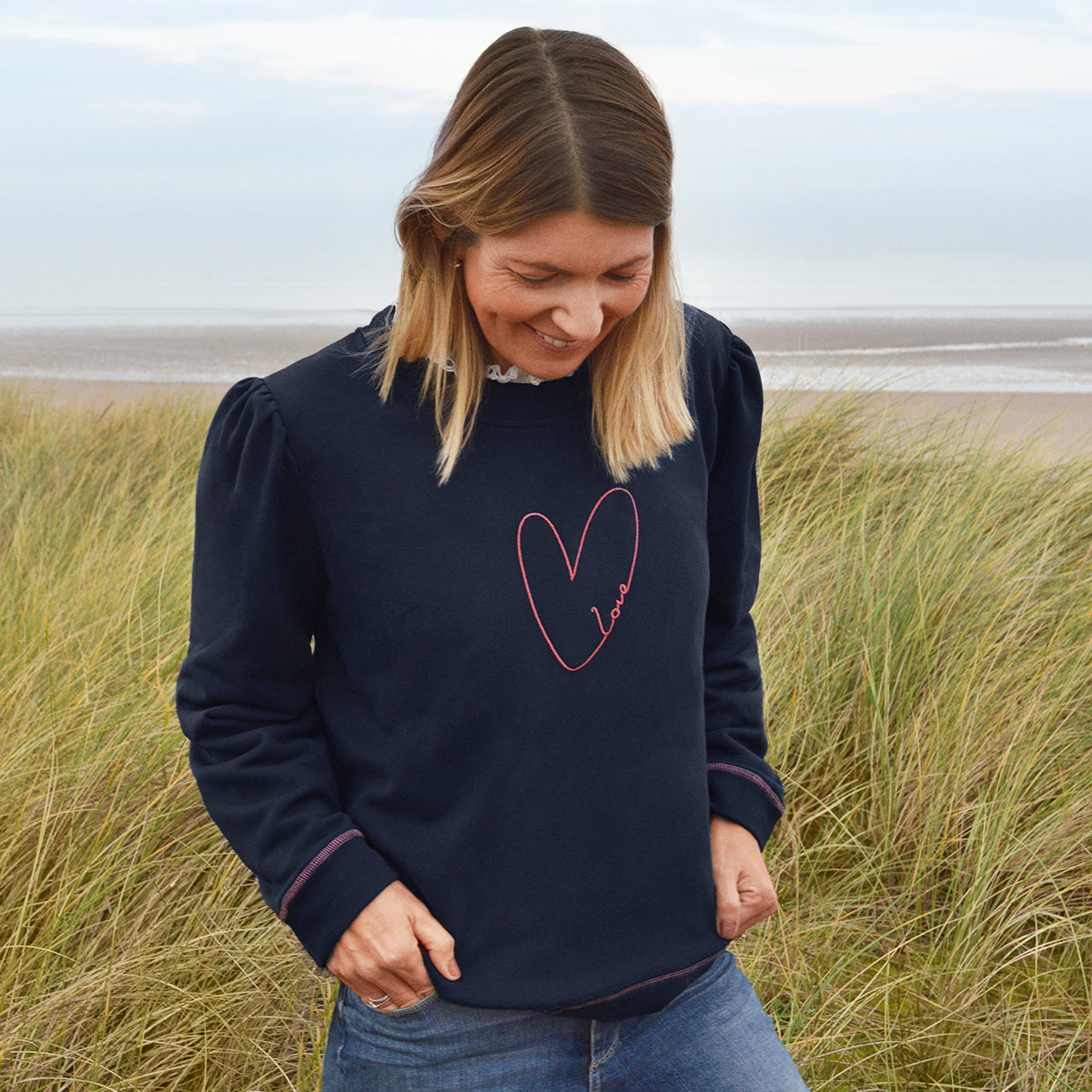 Hearts Ladies Sweatshirt