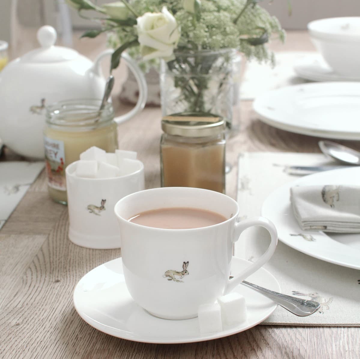 Hare Teacup & Saucer