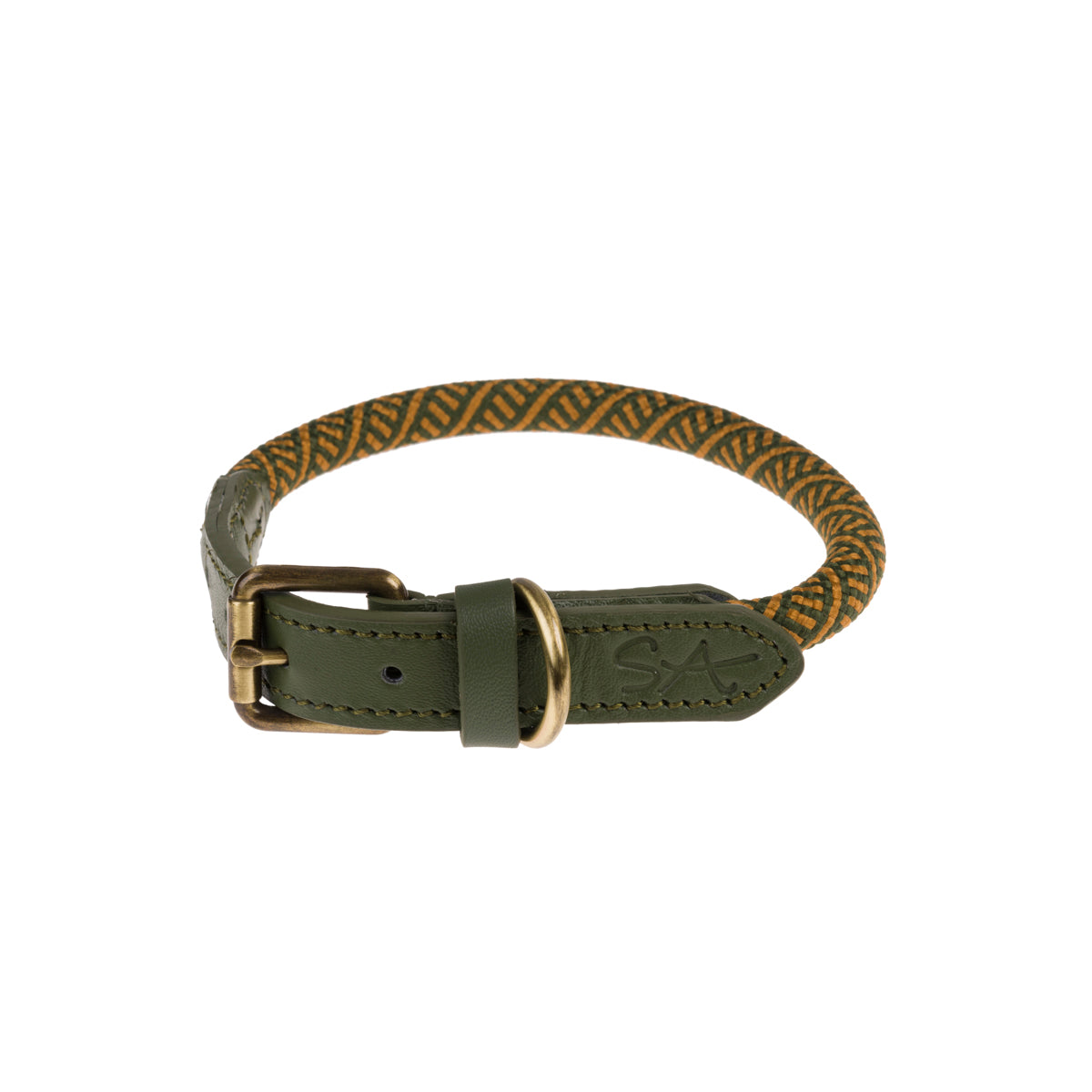 Forest Green Rope Collar by Sophie Allport