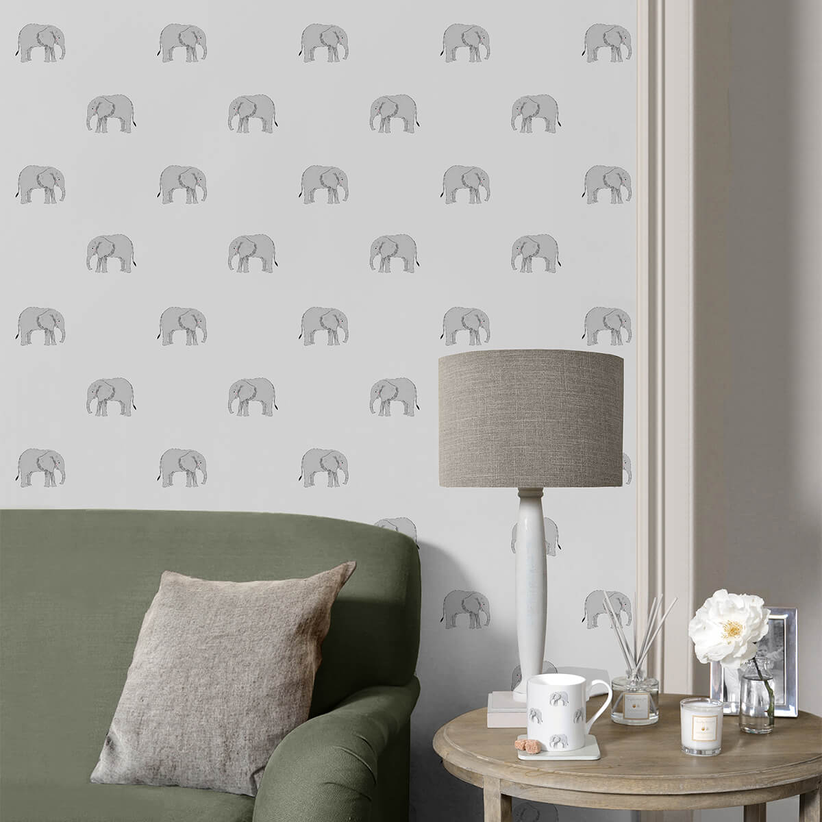 Elephant Grey Wallpaper